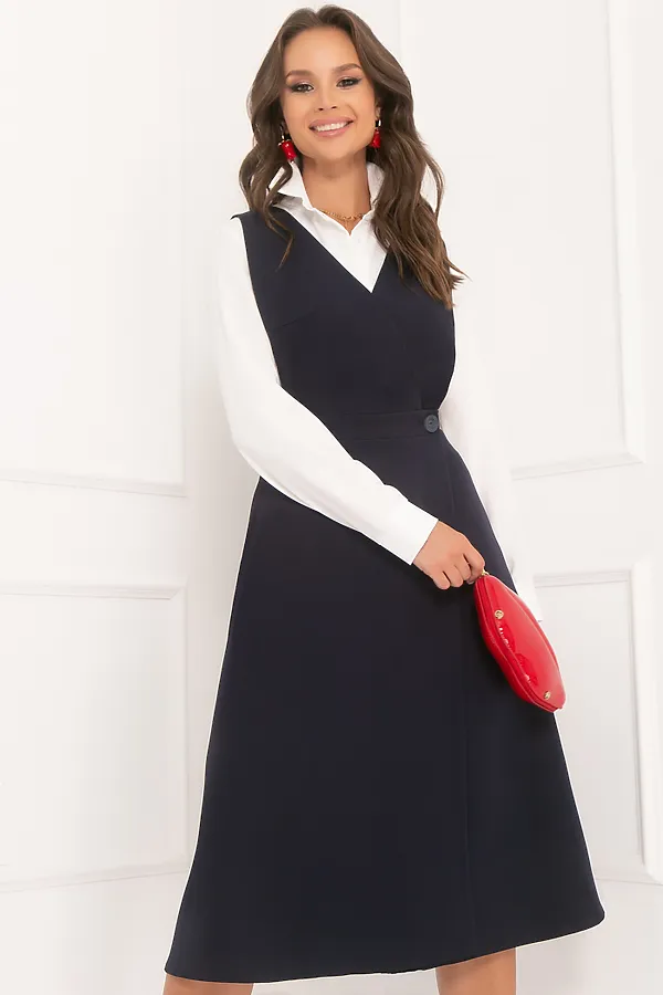 Платье BELLOVERA, темно-синий - фото 2