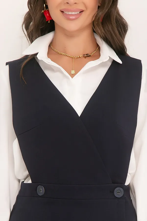 Платье BELLOVERA, темно-синий - фото 2