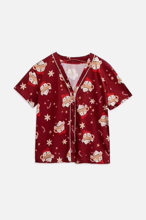 Пижама MARK FORMELLE, олени на бордовом - фото 2