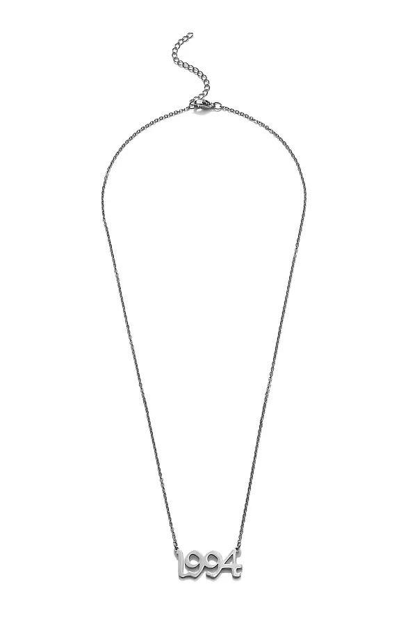 Колье-цепочка "Счастливое число" КРАСНАЯ ЖАРА, серебристый, темный никель - фото 2