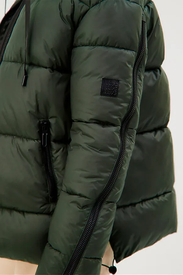 Пуховик HOOPS, темно-зеленый - фото 2