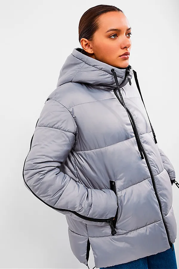 Пуховик HOOPS, серый - фото 2