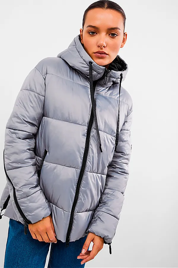 Пуховик HOOPS, серый - фото 2