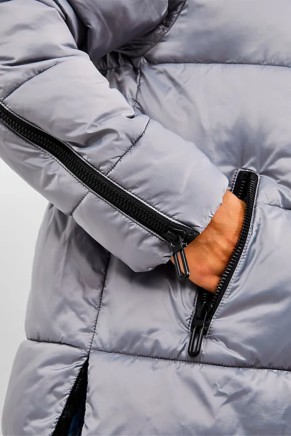 Пуховик HOOPS, серый - фото 2