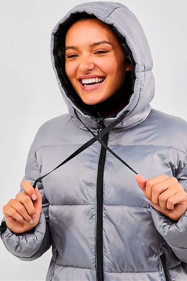 Пуховик HOOPS, серый - фото 2