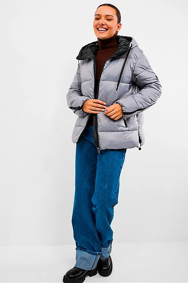 Пуховик HOOPS, серый - фото 2