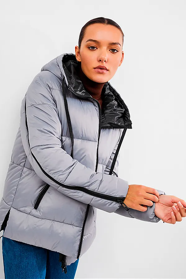 Пуховик HOOPS, серый - фото 2