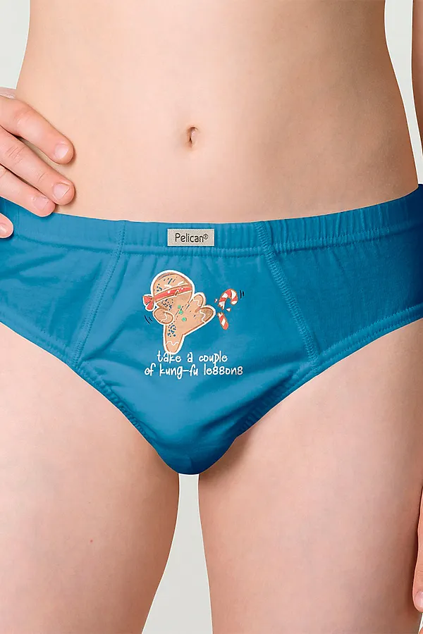 Трусы, 3 шт. PELICAN, серый/голубой/джинс - фото 2