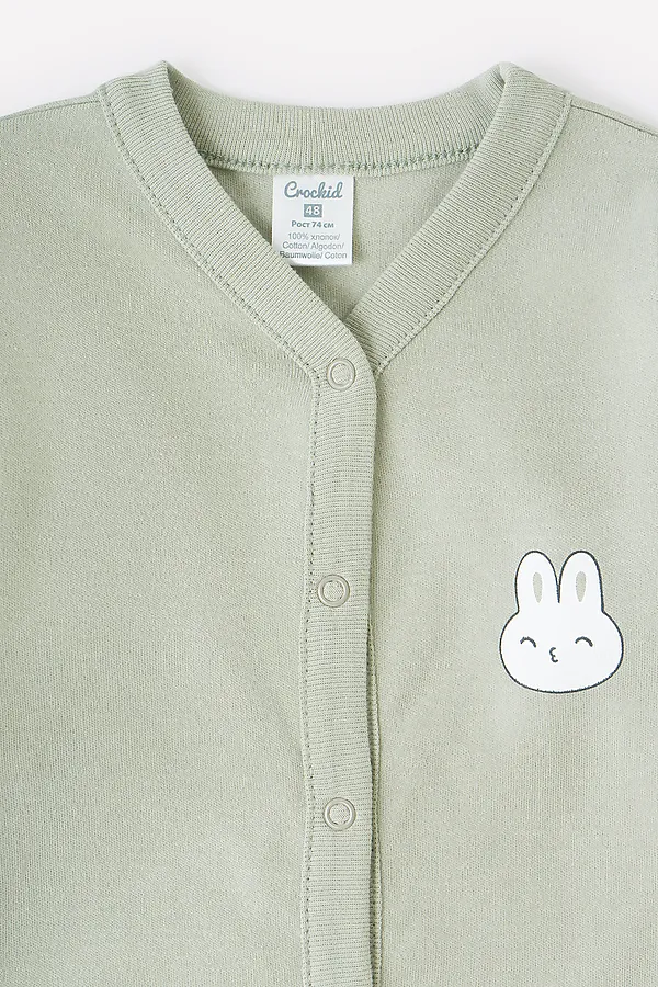 Комбинезон CROCKID SALE, темно-оливковый(смешные зайки) - фото 2