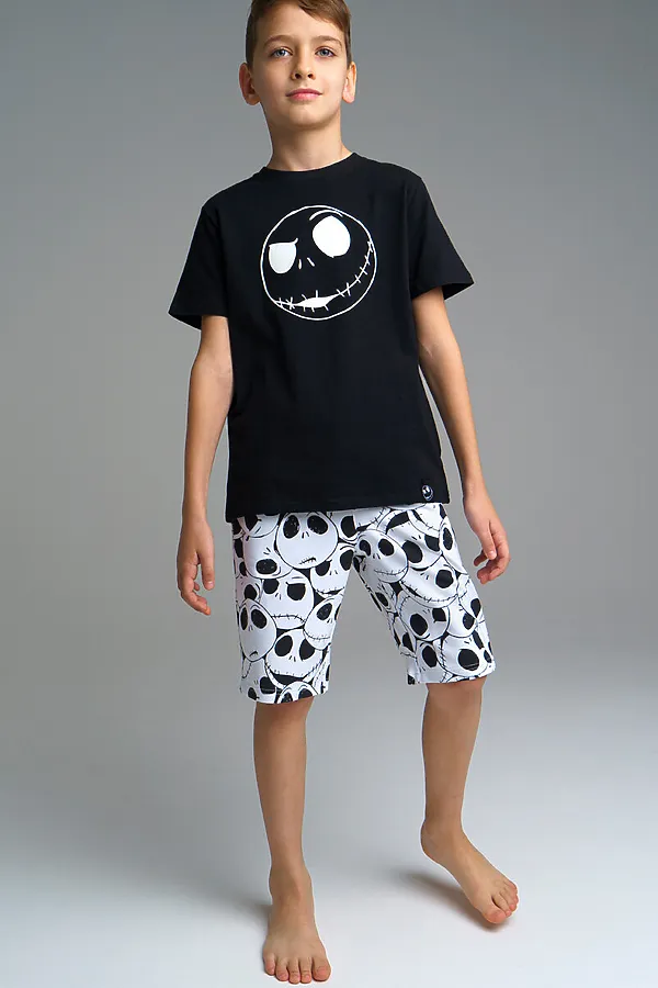 Комплект (Футболка+Шорты) PLAYTODAY, черный,белый - фото 2