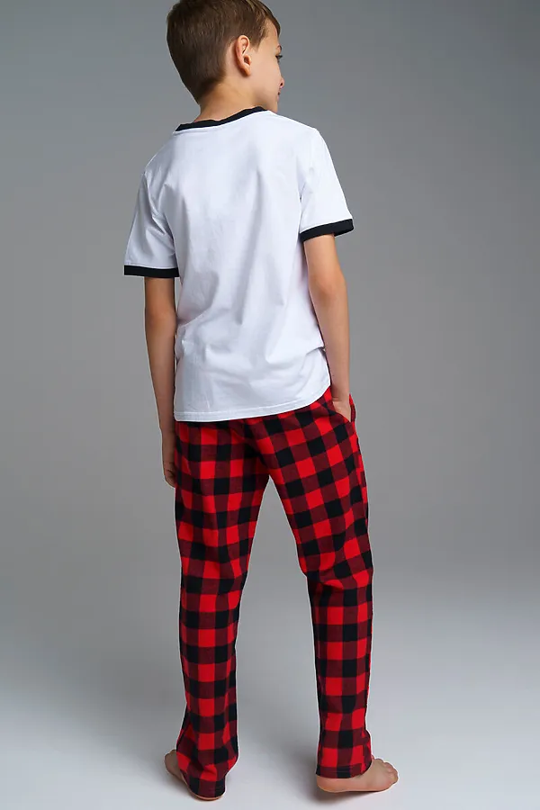 Комплект (Футболка+Брюки) PLAYTODAY, красный,черный,белый - фото 2