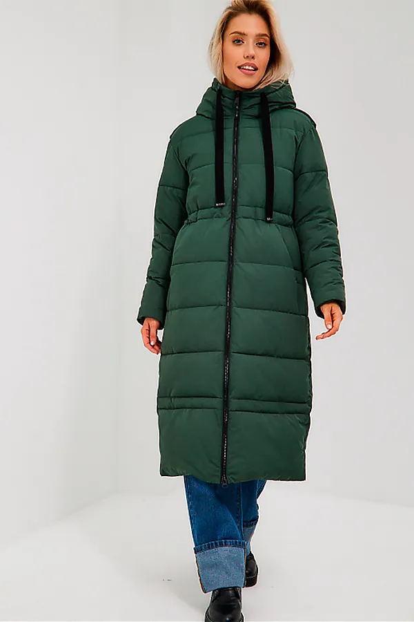 Пуховик HOOPS, темно-зеленый - фото 2