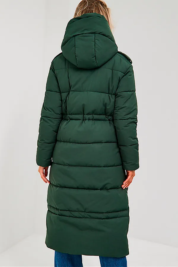 Пуховик HOOPS, темно-зеленый - фото 2