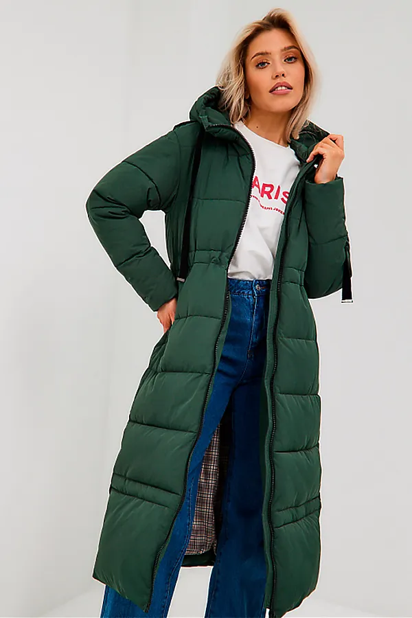 Пуховик HOOPS, темно-зеленый - фото 2