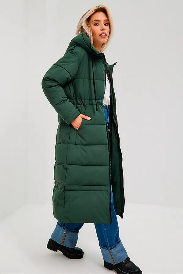 Пуховик HOOPS, темно-зеленый - фото 2