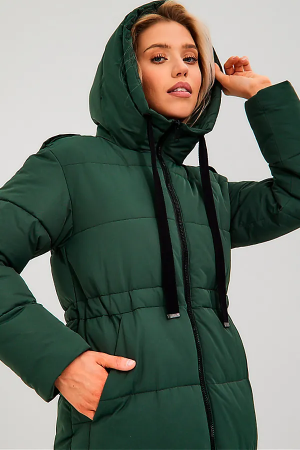 Пуховик HOOPS, темно-зеленый - фото 2
