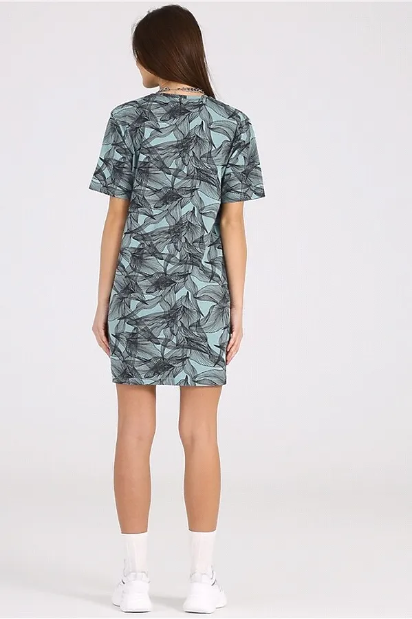 Платье АПРЕЛЬ, паутинка на светло-зеленом - фото 2