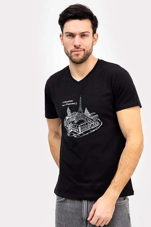 Футболка  MARK FORMELLE, черный +печать - фото 2