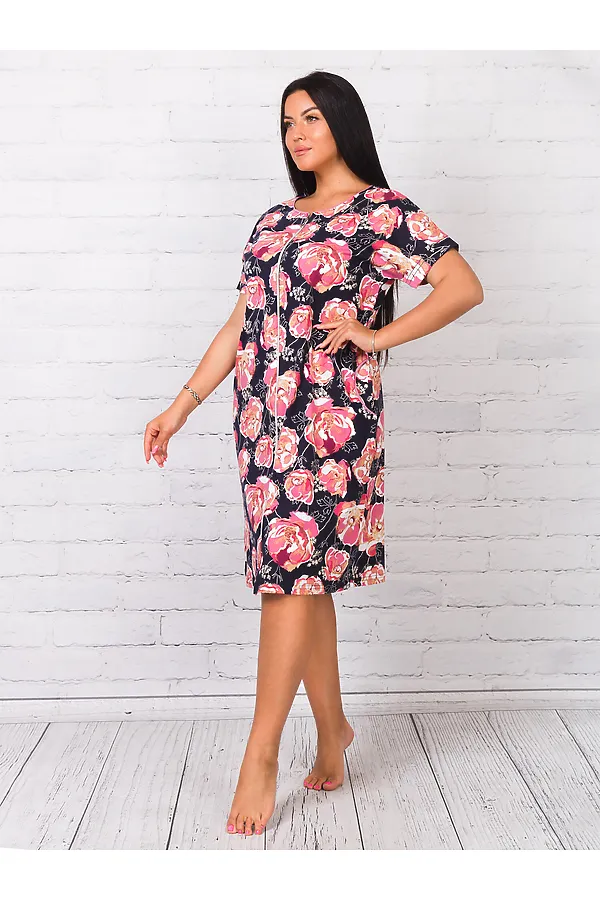 Халат БРОСКО, темно-синий - фото 2