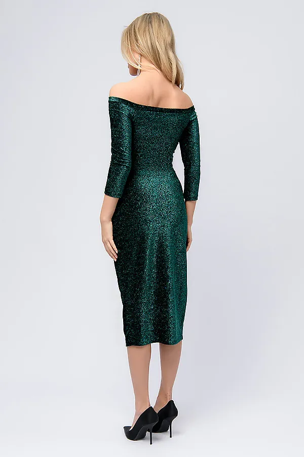 Платье 1001 DRESS, изумрудный - фото 2