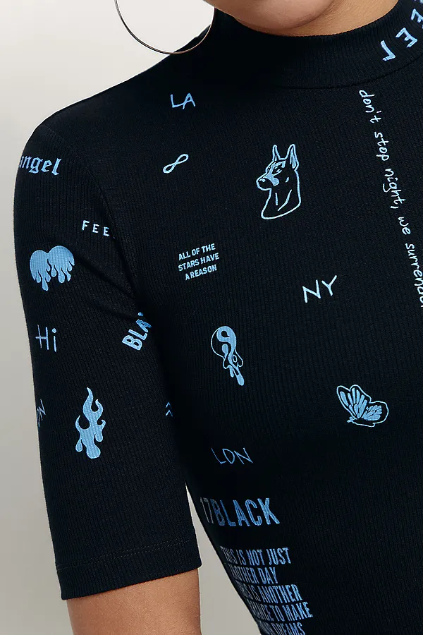 Джемпер  CONTE ELEGANT, черный/голубой - фото 2