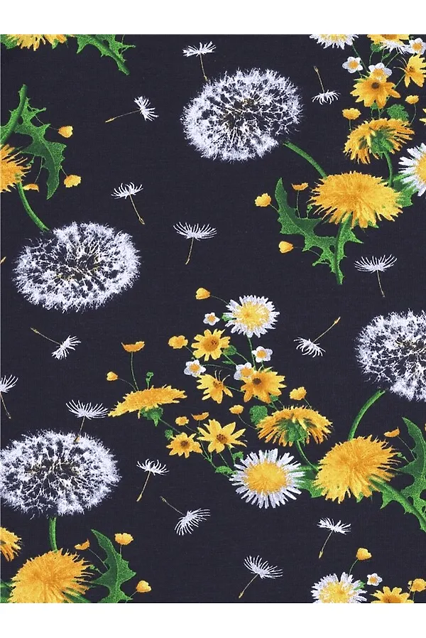 Платье АПРЕЛЬ, одуванчики на синем - фото 2