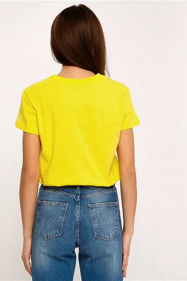 Футболка  АПРЕЛЬ, желтый6 - фото 2