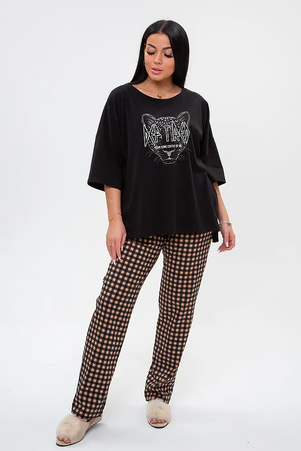 Костюм (Футболка+Брюки) MODELLINI, чёрный - фото 2