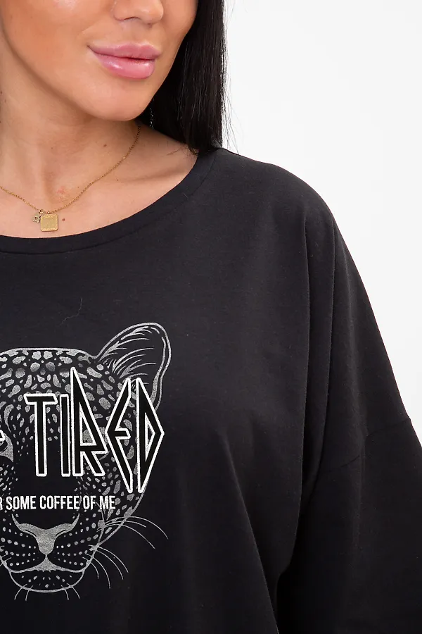 Костюм (Футболка+Брюки) MODELLINI, чёрный - фото 2