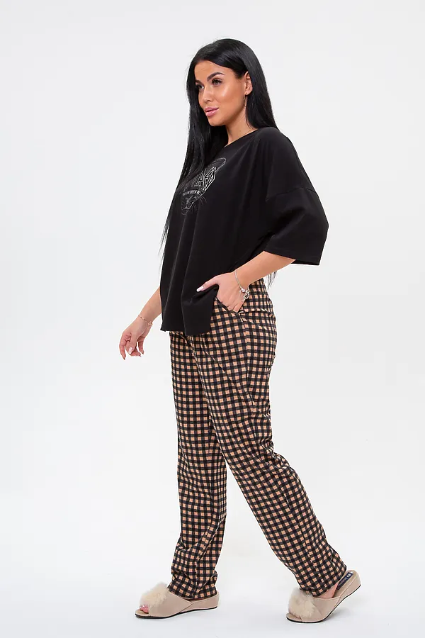 Костюм (Футболка+Брюки) MODELLINI, чёрный - фото 2