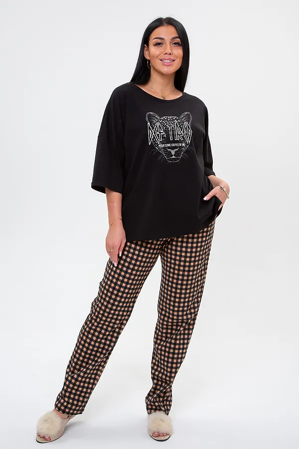 Костюм (Футболка+Брюки) MODELLINI, чёрный - фото 2