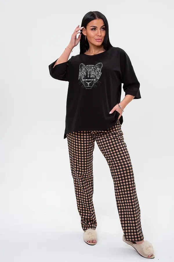 Костюм (Футболка+Брюки) MODELLINI, чёрный - фото 2