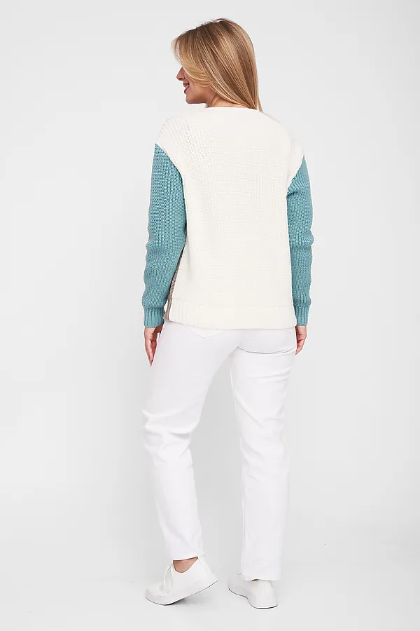 Жакет СТИЛЬ, мятно-розовый микс - фото 2