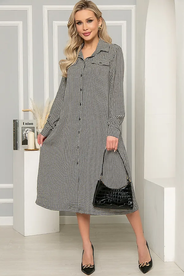 Платье LADY TAIGA, гусиная лапка - фото 2