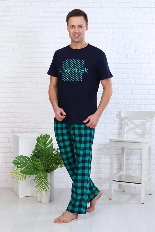Костюм (футболка+штаны) СОФИЯ37, бирюза - фото 2