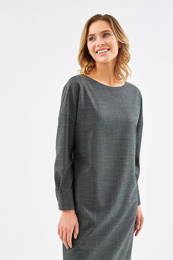 Платье POMPA, серый - фото 2