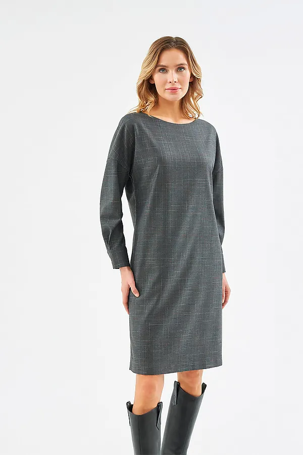 Платье POMPA, серый - фото 2