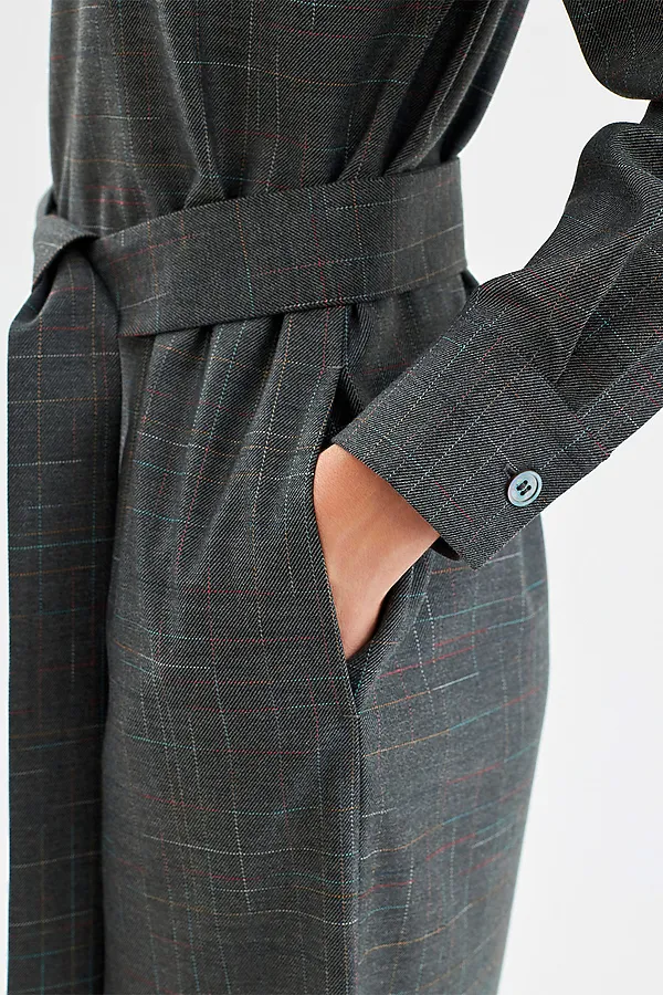 Платье POMPA, серый - фото 2