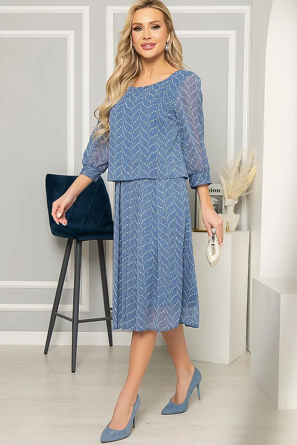 Платье LADY TAIGA, голубое - фото 2