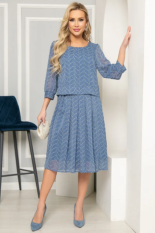 Платье LADY TAIGA, голубое - фото 2