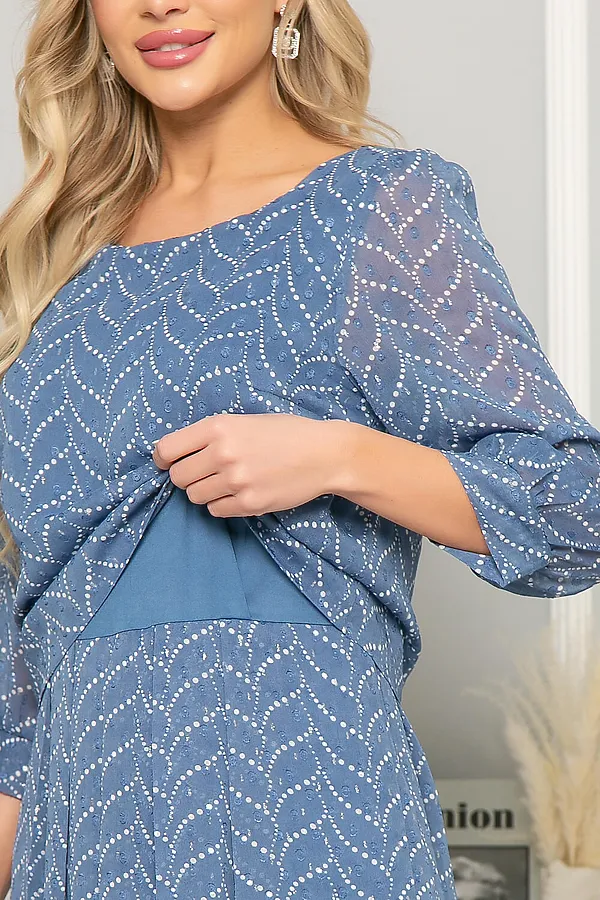 Платье LADY TAIGA, голубое - фото 2