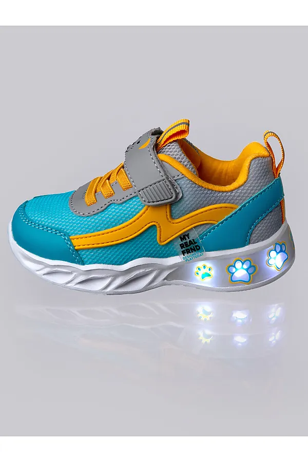 Кроссовки PLAYTODAY, голубой,жёлтый,серый - фото 2