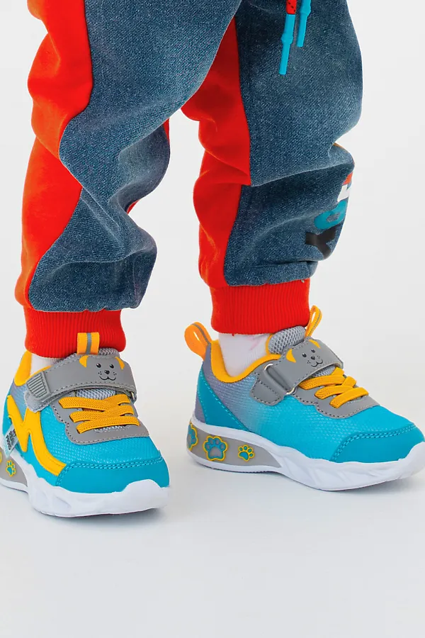 Кроссовки PLAYTODAY, голубой,жёлтый,серый - фото 2