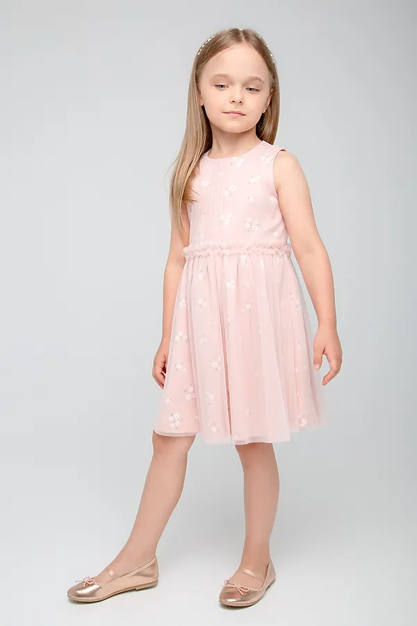 Платье CROCKID SALE, дымчатая роза, ромашковое поле к367 - фото 2
