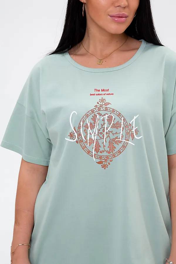 Костюм (Футболка+Бриджи) MODELLINI, зеленый - фото 2