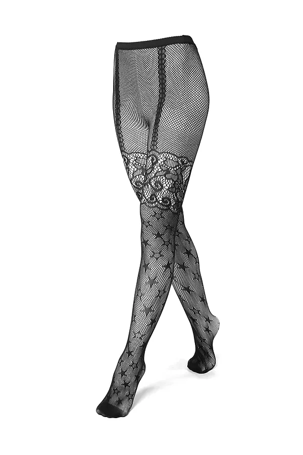 Колготки "Виноваты звезды" LE CABARET, черный - фото 2