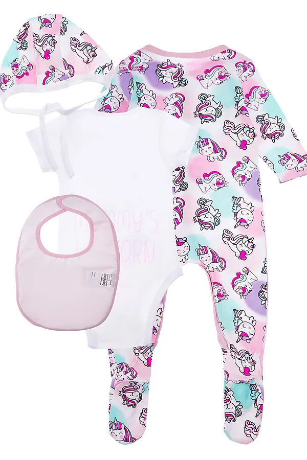 Комплект для новорождённых PLAYTODAY, белый,сиреневый,разноцветный - фото 2