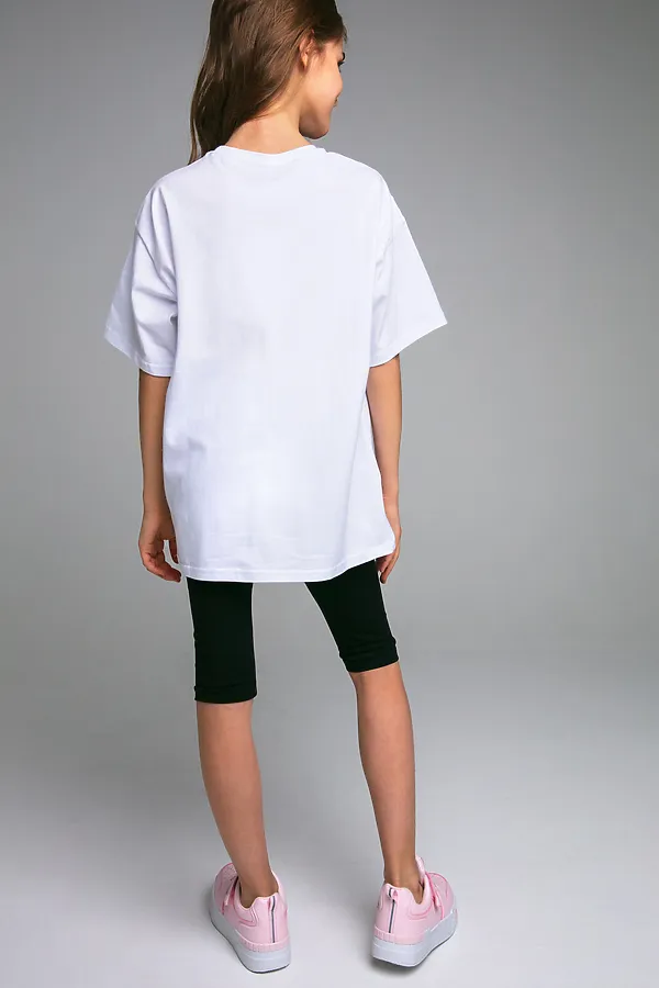 Комплект (Футболка+Леггинсы) PLAYTODAY, белый,черный - фото 2