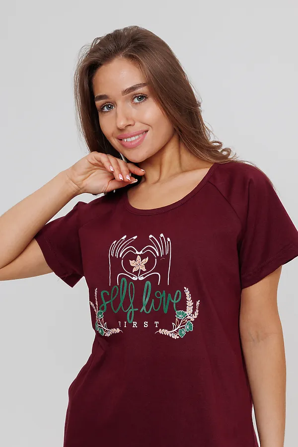 Костюм (Футболка+Бриджи) MODELLINI, бордовый - фото 2