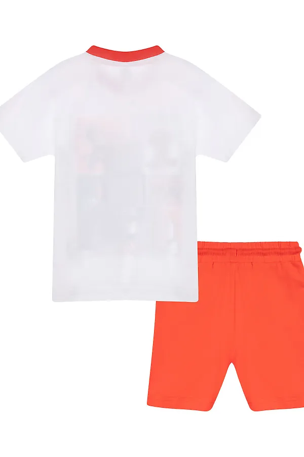 Комплект (Футболка+Шорты) PLAYTODAY, белый,красный - фото 2